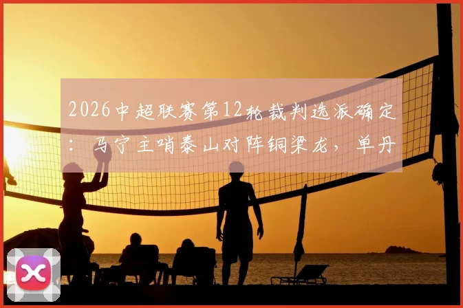 2026中超联赛第12轮裁判选派确定：马宁主哨泰山对阵铜梁龙，单丹奥执裁海港与浙江焦点战